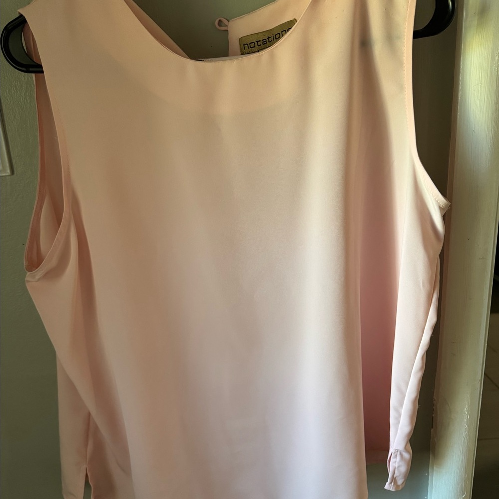 Notations Women's Pink Sleeveless Top